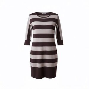 Gianni Bini Wool Sweater Dress XS/S Purple Striped Knit Preppy Soft Grunge Urban